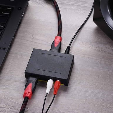 HDMI til HDMI + lyd (SPDIF og R / L) - Audio splitter for HDMI 4K