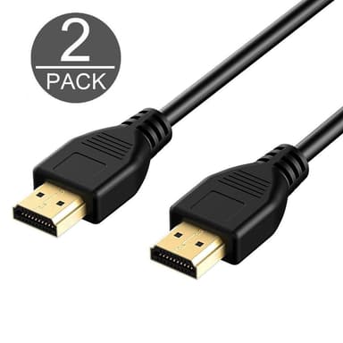 HDMI-kabel 1080p - 1,5 meter - 2-pakning