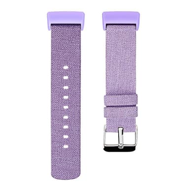 Fitbit Charge 3/4 armbånds lerret lilla (S)