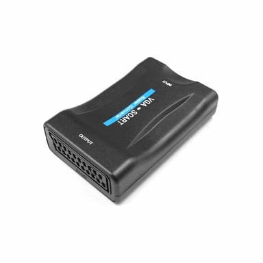 VGA til SCART adapter signalomformer med fjernkontroll