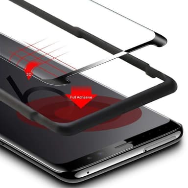 Skjermbeskytter Samsung Galaxy S9 Herdet Glass Svart