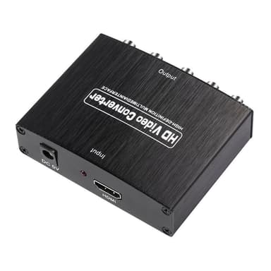 HD-videokonverterer HDMI til komponent RGB (YPbPr) og lyd L / R (LPCM)