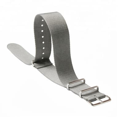 Klockarmband 22 mm Natoband nylon - grå