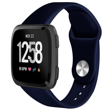 Fitbit Versa armbånd gummi blå S Elkjøp