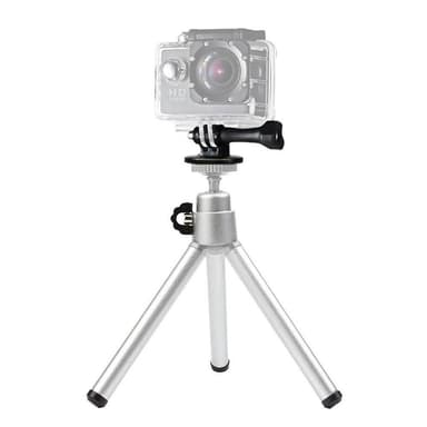 Tripod - stativ for mobil og kamera - sølv