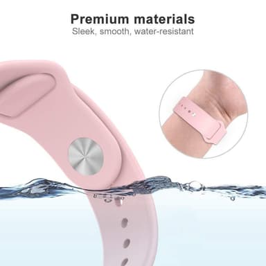 Fitbit Versa gummiarmbånd Rosa (S)
