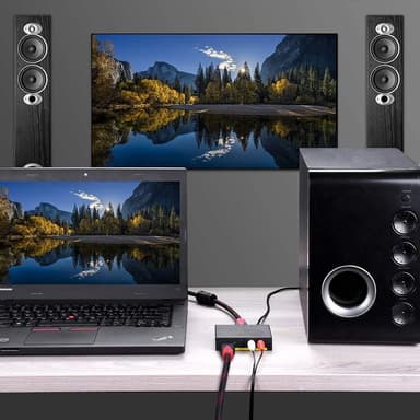HDMI til HDMI + lyd (SPDIF og R / L) - Audio splitter for HDMI 4K