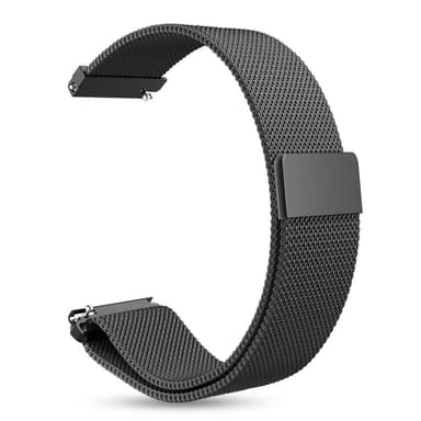 Armbånd Samsung Gear S3 Classic / S3 Frontier - 22 mm - milanesisk loop - svart