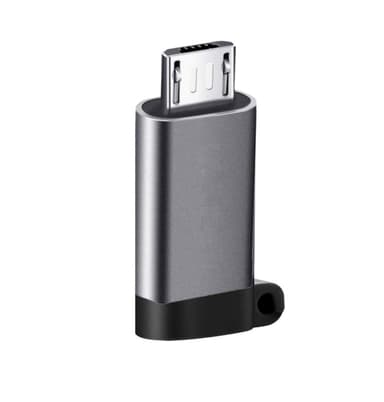 USB C hun til Micro USB hann adapter Aluminium gr