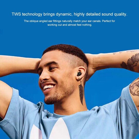 Trådløse Bluetooth 5.0 øreplugger med ladeetui