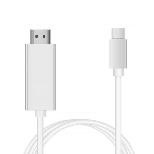 USB-C til HDMI-kabel 4K (2 meter) Hvit