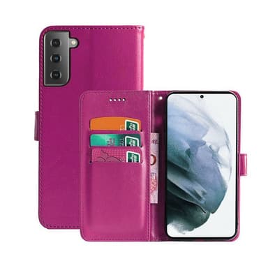 Lommebokdeksel 3-kort Samsung Galaxy S21  - Rosa