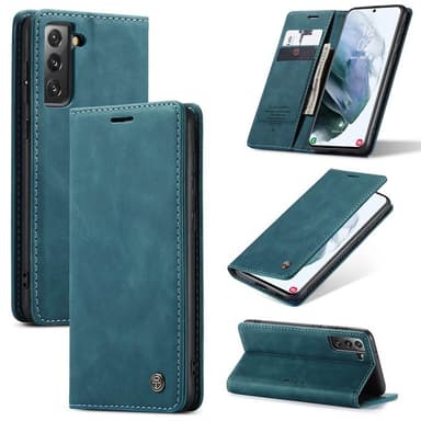 CaseMe Smart FlipCase Samsung Galaxy S21 Plus  - Blå