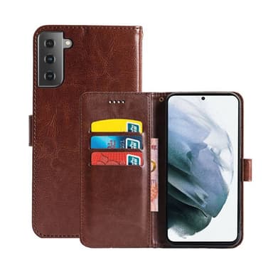Lommebokdeksel 3-kort Samsung Galaxy S21  - brun