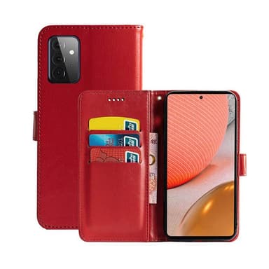 Lommebokdeksel 3-kort Samsung Galaxy A72 5G  - RØD