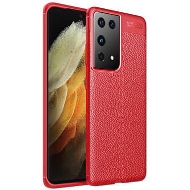 Skinnmønster TPU-deksel Samsung Galaxy S21 Ultra  - RØD