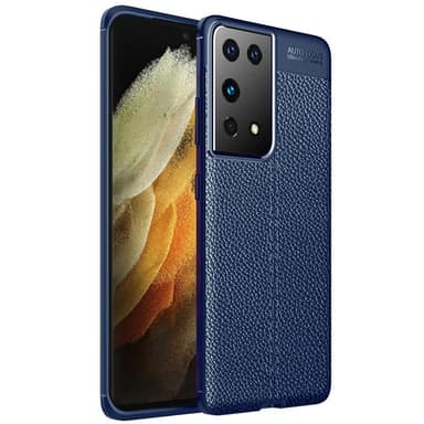 Skinnmønster TPU-deksel Samsung Galaxy S21 Ultra  - Blå