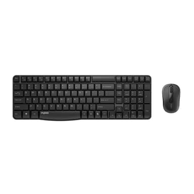 RAPOO Keyboard/Mus Sett X1800S Trådløs Svart