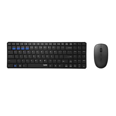 RAPOO Keyboard/Mus Sett 9300M Multi-Mode Trådløs Svart