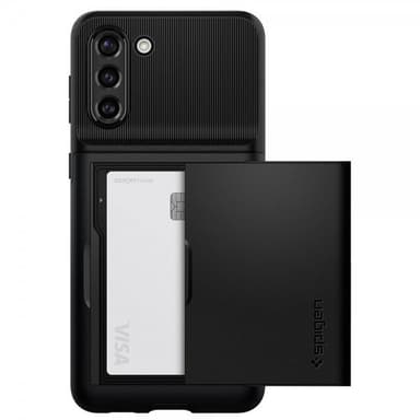 Spigen Samsung Galaxy S21 Deksel Slim Armor CS Svart