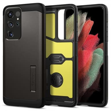 Spigen Samsung Galaxy S21 Ultra Deksel Tough Armor Gunmetal