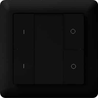HeatIt Z-Push-bryter med 4 knapper (sort)