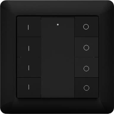 HeatIt Z-Push-bryter med 8 knapper (sort)
