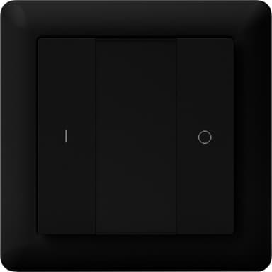 HeatIt Z-Push-bryter med 2 knapper (sort)