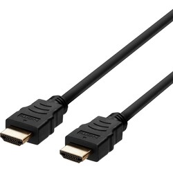 Deltaco Ultra High Speed HDMI-kabel (2m / sort)