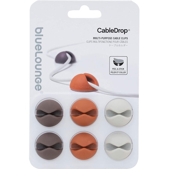 BlueLounge CableDrop kabelholdere CD-MT (grå)