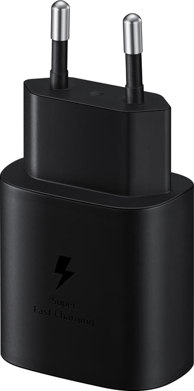 Samsung 25W USB-C Fast Charging vegglader (sort)