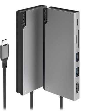 Alogic Ultra Uni USB-C dockingstasjon (stellargrå)