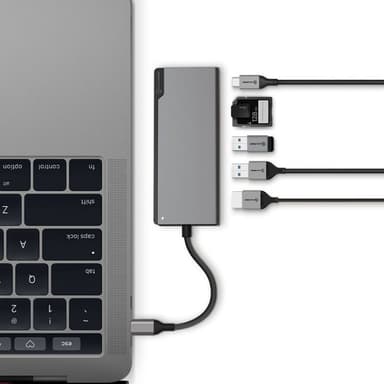 Alogic Ultra Uni USB-C dockingstasjon (stellargrå)
