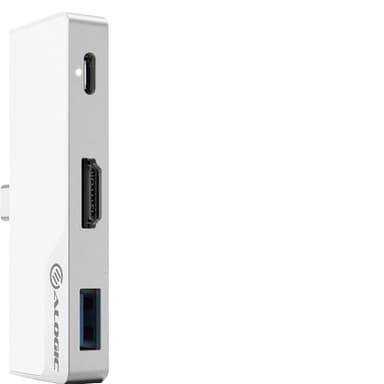 Alogic Nano Mini USB-C dockingstasjon (sølv)