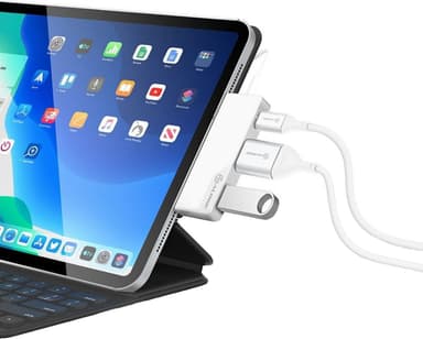 Alogic Nano Mini USB-C dockingstasjon (sølv)