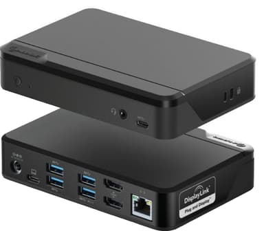 Alogic Universal Twin HD Pro USB-C dockingstasjon