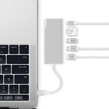 Alogic Ultra Uni USB-C dockingstasjon (sølv)