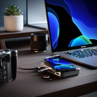 Alogic Ultra Wave USB-C dockingstasjon (stellargrå)