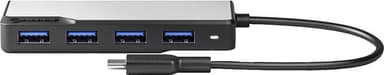 Alogic Fusion Swift 4-i-1 USB-C dockingstasjon (stellargrå)