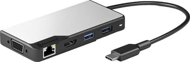 Alogic Fusion Max 6-i-1 USB-C dockingstasjon (stellargrå)