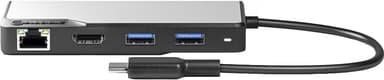 Alogic Fusion Max 6-i-1 USB-C dockingstasjon (stellargrå)