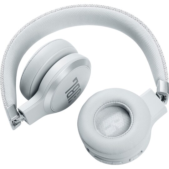 JBL LIVE 460NC trådløse on-ear hodetelefoner (hvit)
