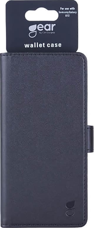 Gear Samsung A12 lommebokdeksel (sort)