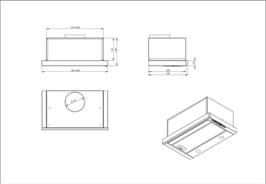 Ecotronic ventilator EPOC608S2 (stål)