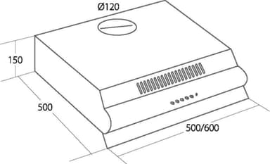 Ecotronic ventilator EBU601W2 (hvit)