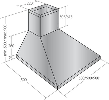 Ecotronic ventilator EPH601S2 (rustfritt stål)