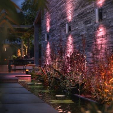 Philips Hue Appear utendørs vegglampe (inox)