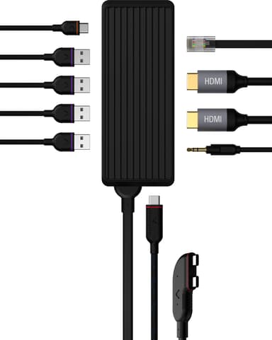 Unisynk 10 Port Dual Screen Hub adapter for Mac (sort)