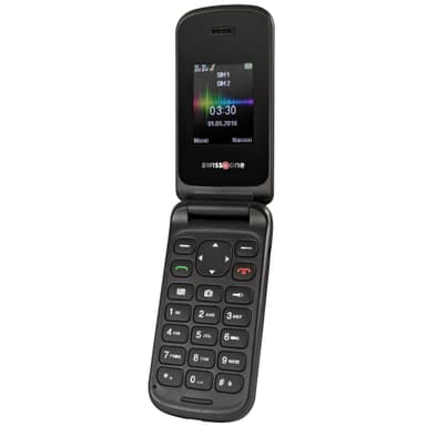 Swisstone SC1330 dual-sim mobiltelefon (sort)