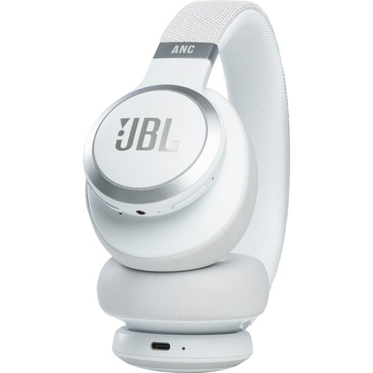 JBL LIVE 660NC trådløse around-ear hodetelefoner (hvit)